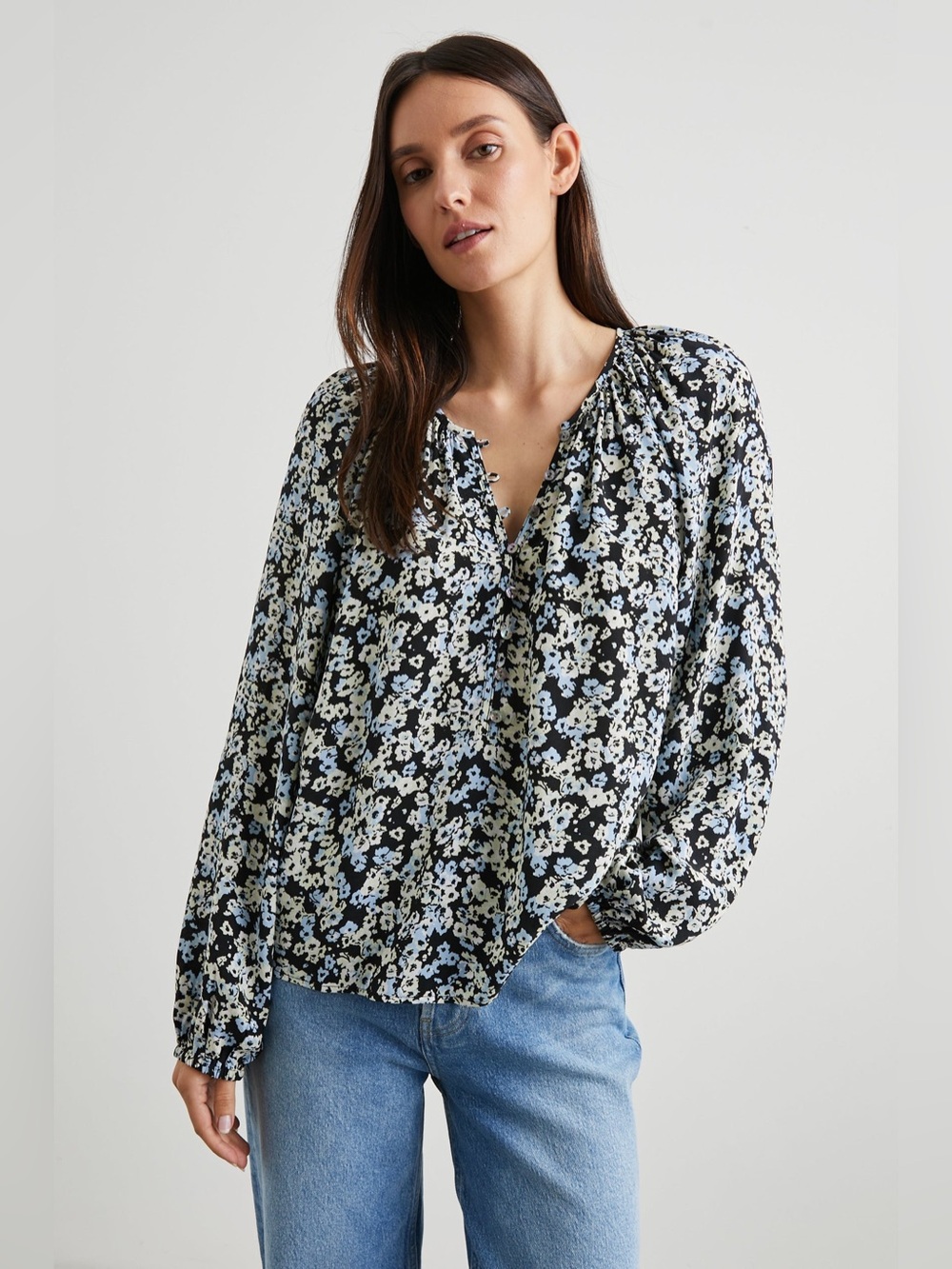 Rails Midnight Meadow Floral Indi Top